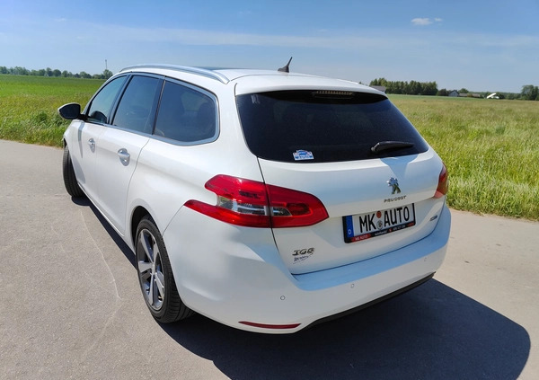 Peugeot 308 cena 38900 przebieg: 210547, rok produkcji 2015 z Szczucin małe 254